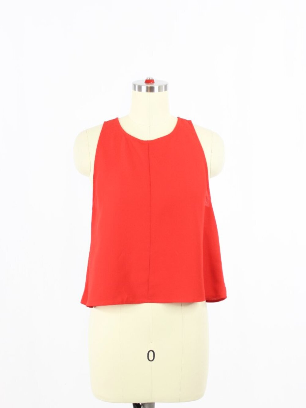 Aritzia WILFRED Octave Red Crepe A-Line Tank Top, Size S